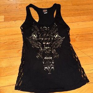 Harley-Davidson Black Graphic Tank Top